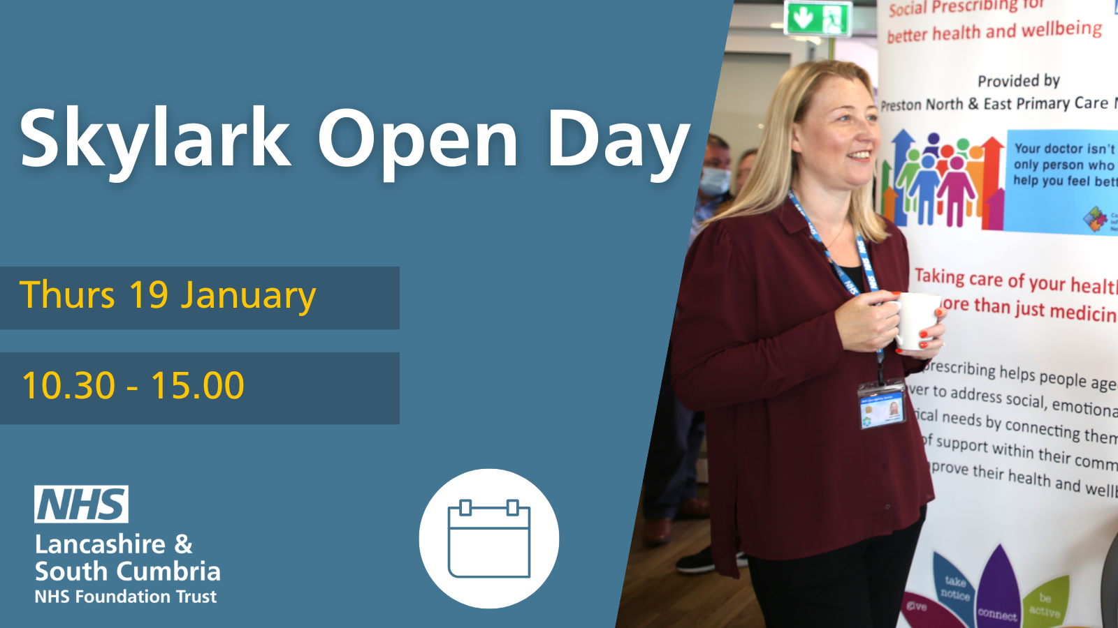 skylark open day graphic