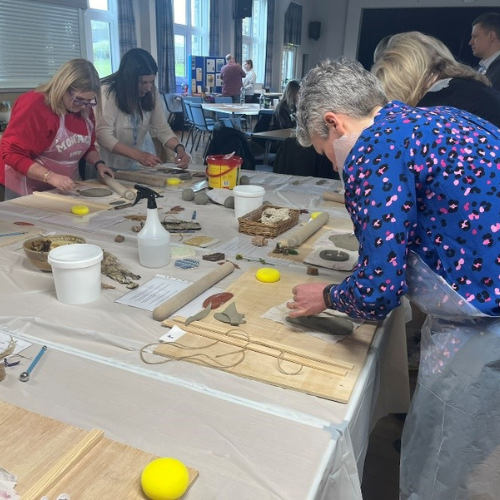 People doing crafts.