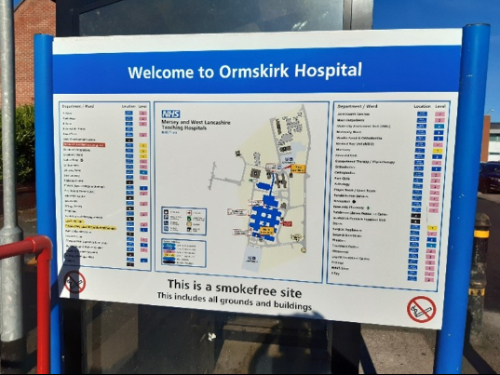 Ormskirk Hospital Map
