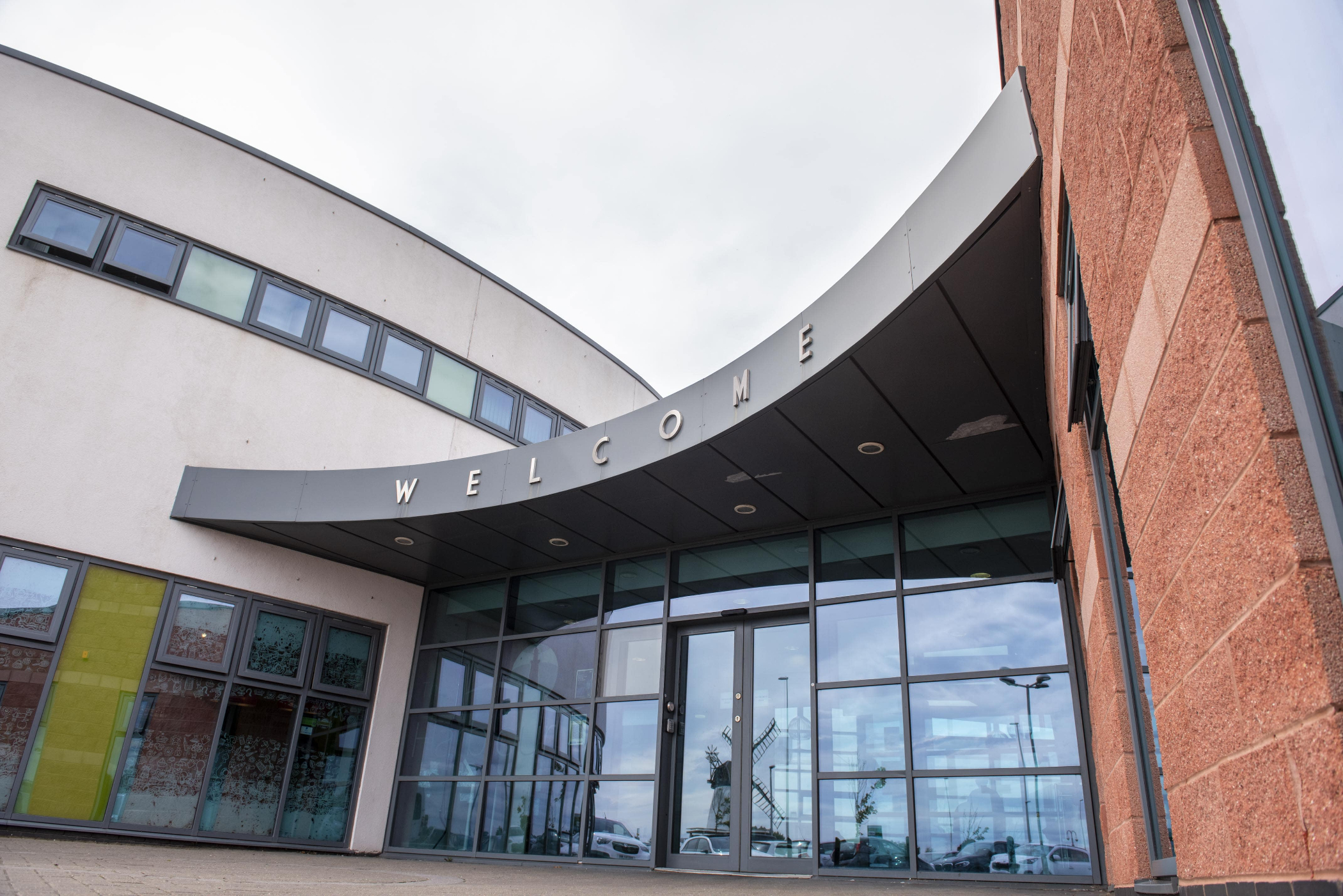 front of the Harbour building