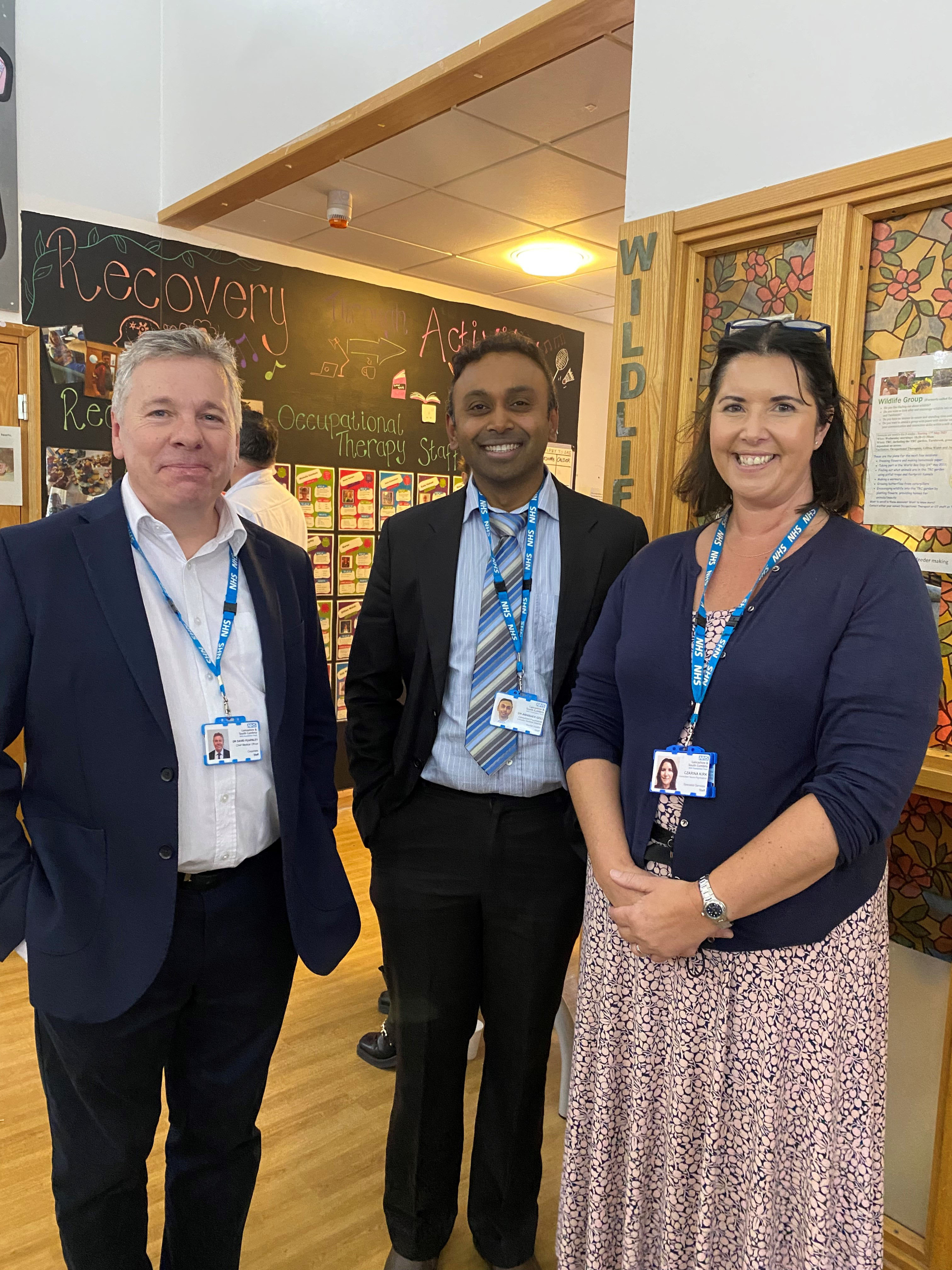 Chief Medical Officer David Fearnley to the left, Abhishec Goli Medical Director for Specialist Network and Czarina Kirk Doctor clinical lead for Acquired Brain Injury event at Guild .jpg