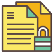 padlock on documents