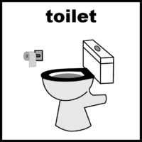 illustration of toilet