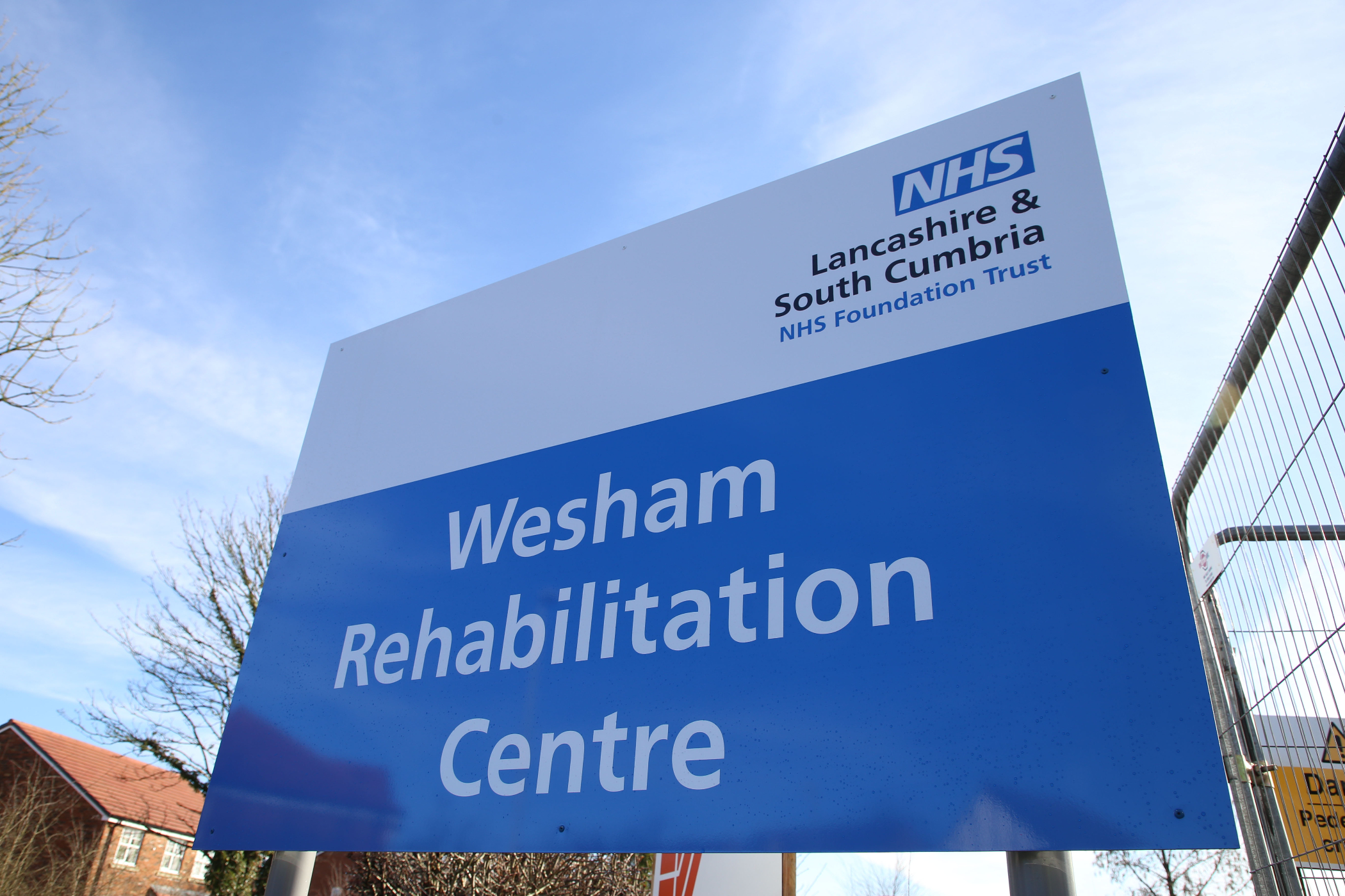 Wesham Rehab Centre sign