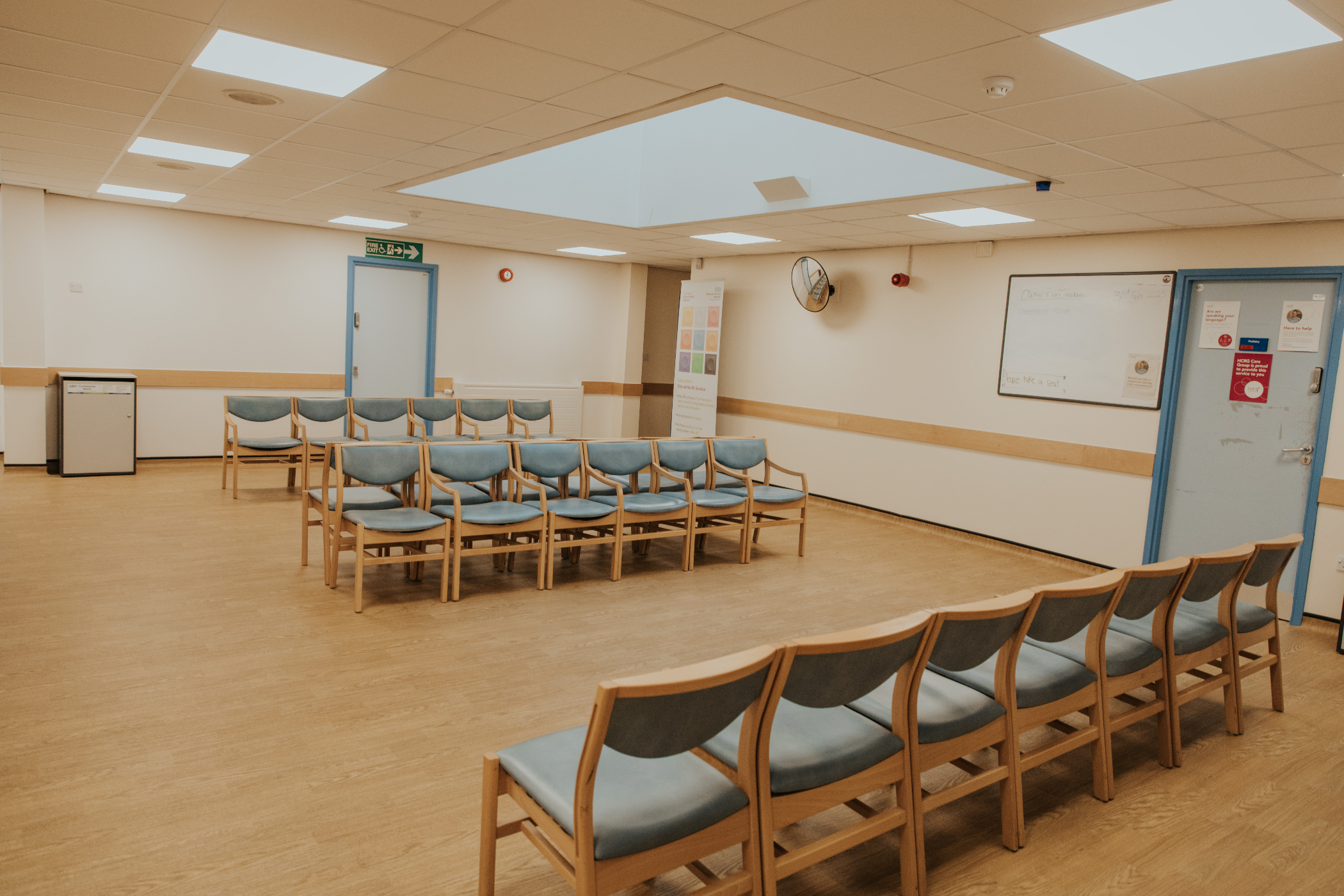 Hants Lane Clinic waiting area.