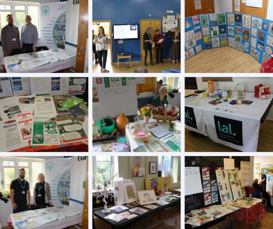 A collage from our What is Next for me?' event for patients at Guild Lodgejpg