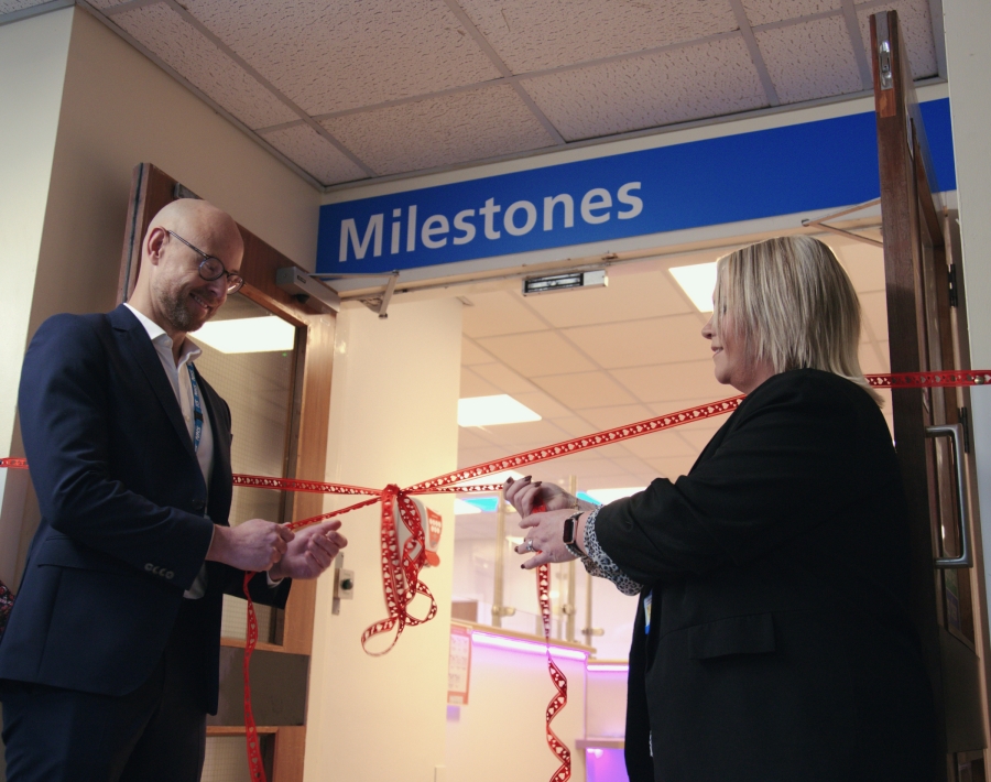 Chris Oliver and Zoe Barber open Milestones.jpg